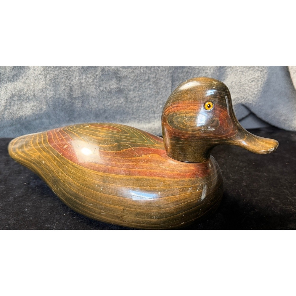 Ducks Unlimited 1990-1991 Special Edition Duck Decoy Valarie Bundy Signed Wood